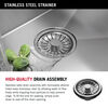 25” Stainless Steel Workstation Kitchen Sink Drop-In Undermount Single Bowl with WorkFlow™ Ledge and Accessories